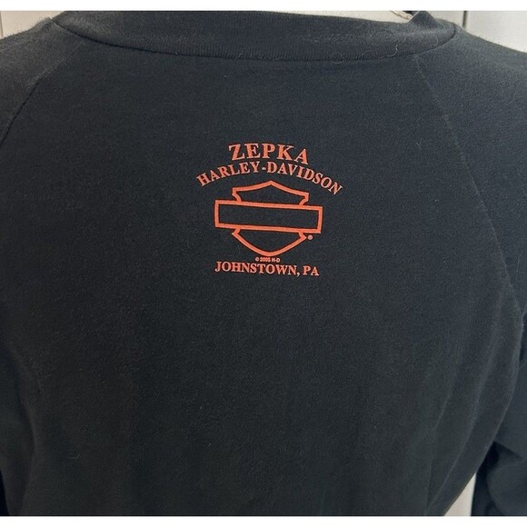Harley Davidson Sz XL Everyone Loves A Biker Girl Black Zepka HD Johnstown PA - Picture 6 of 7